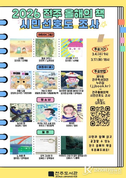 2026 전주 올해의 책, 시민의 선택으로 결정
