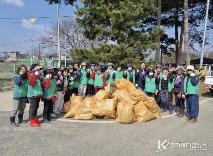 홍성군 홍동면, 봄맞이 환경정화 실시