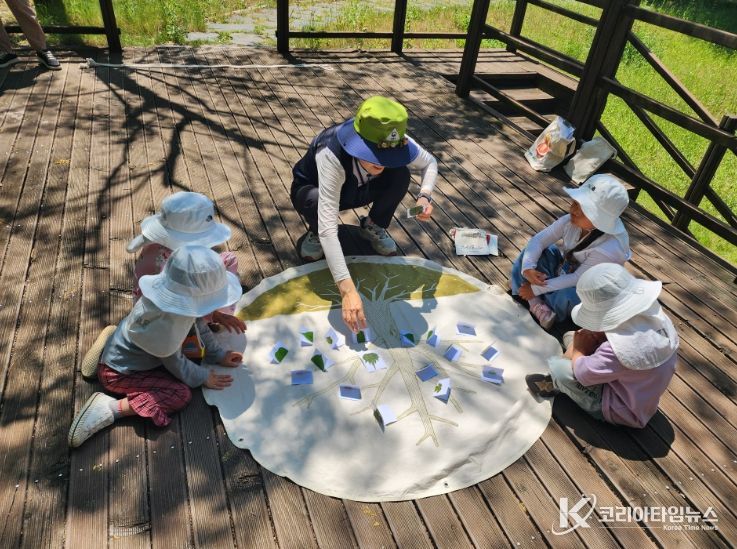 지난해 금산군 숲·목공체험 모습