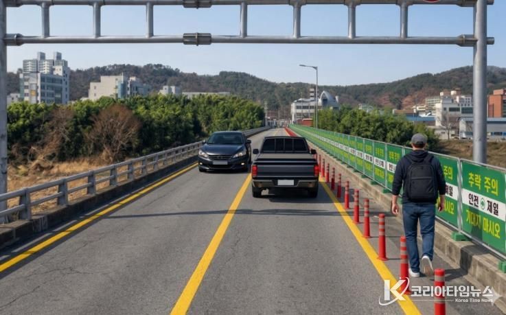 임시 통행로 조감도 이미지.