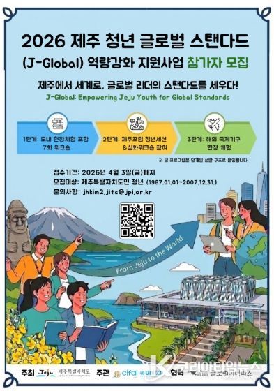 2026년 제주청년 글로벌스탠다드 역량강화 프로그램 모집 포스터