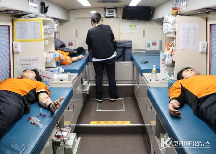광명소방서, 혈액 수급 위기 속 ‘헌혈 이어하기 행사‘ 동참