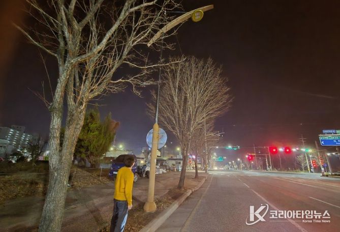 , 안전한 야간환경 조성을 위한 가로등 야간점검