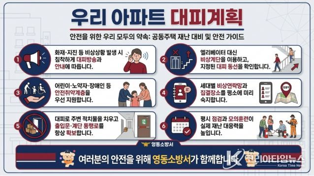 우리 아파트 대피계획 세우기 인포그래픽