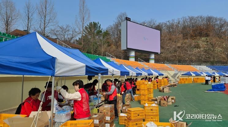 합천군 자원봉사협의회, 제25회 합천벚꽃마라톤대회 자원봉사활동 실시