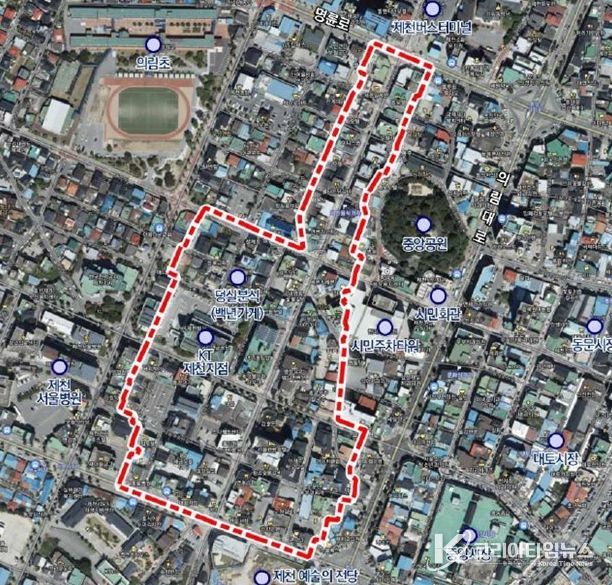 약선음식거리 자율상권 구역 경계도