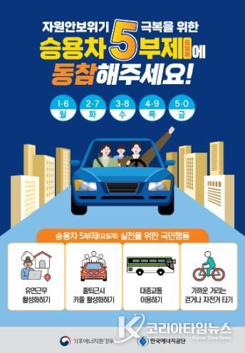 에너지 절약 및 승용차 5일제 홍보물