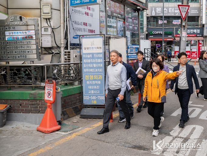 윤환 계양구청장, 상반기 동 방문 건의사항 현장 점검