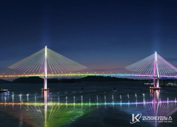목포대교 경관조명 예상 연출사진