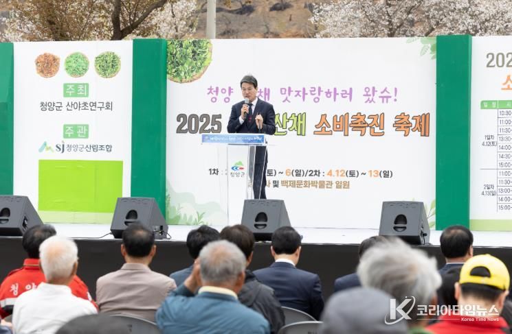 지난해 청양산채소비촉진 축제 모습